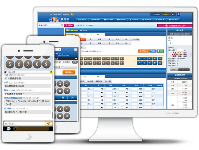DRT Vietnam Lottery Platform, System Display